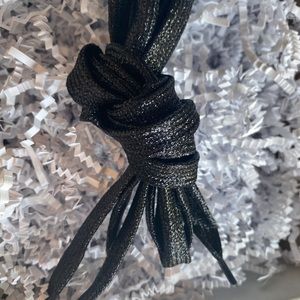 Metallic black laces perfect 4 golden goose